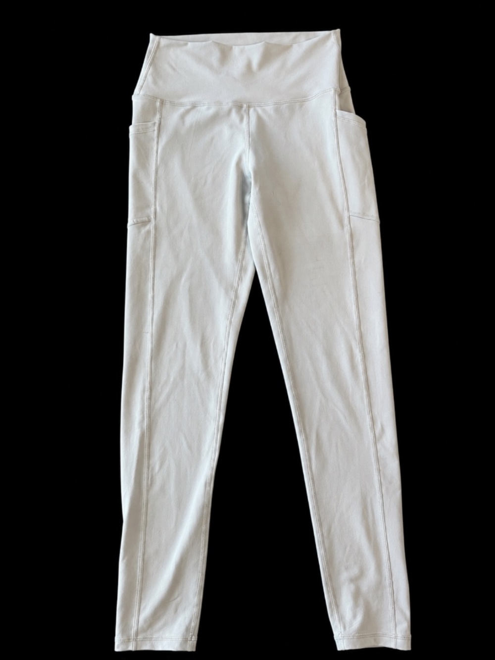Buffbunny Collection Light Gray High Waisted Pocket Leggings XS